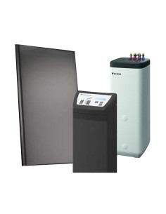 Solaris Drain-Back-Kit mit Energiespeicher 3xV26 500L schwarzes dach Daikin