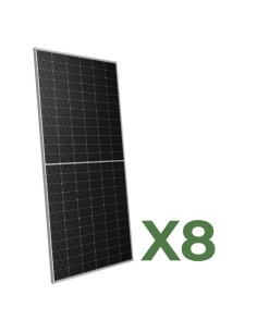 Set de 8 panneaux solaire photovoltaïques 610W total 4880W mono double face Peimar