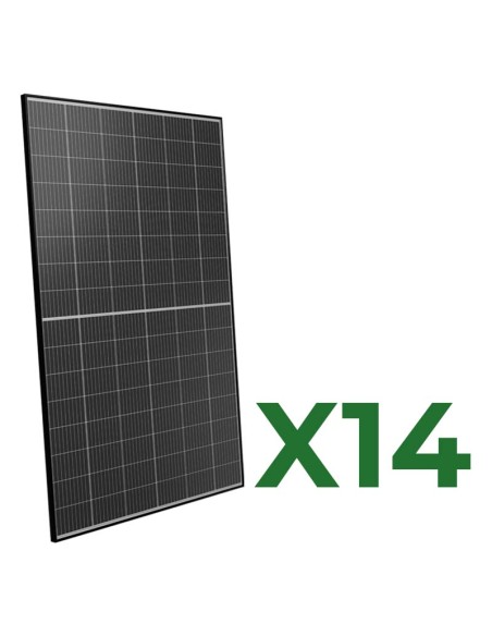 Set de 14 paneles solares fotovoltaicos bifacial 460W tot. 6440W mono Peimar