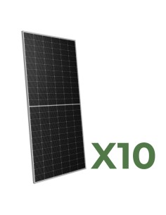 Set de 10 panneaux solaire photovoltaïques 610W total 6100W mono double face Peimar