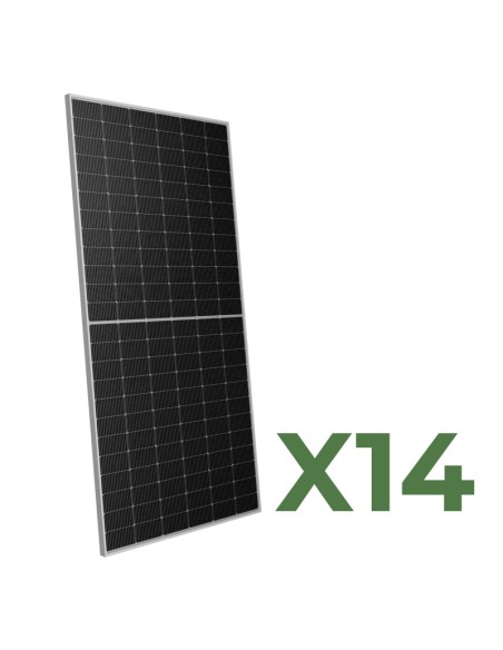 Set de 14 panneaux solaire photovoltaïques 610W total 8540W mono double face Peimar