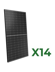 Set de 14 paneles solar fotovoltaico bifacial 510W total 7140W mono Peimar