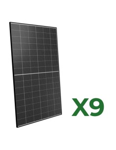 Set 9 panneaux solaires photovoltaïques biface 460W tot. 4140W mono Peimar