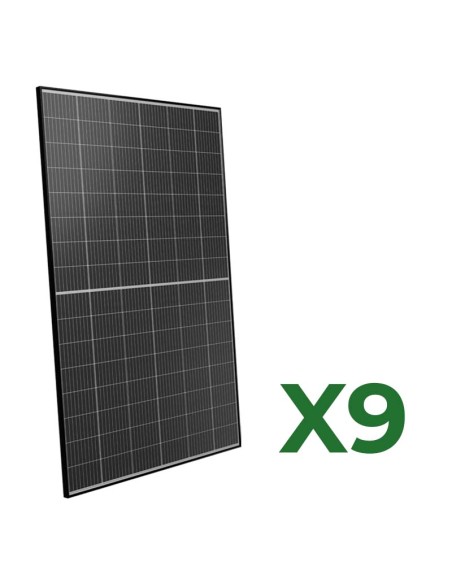 Set pannelli fotovoltaici: vendita online Set di 9 pannelli solari fotovoltaici bifacciali 460W tot. 4140W mono Peimar