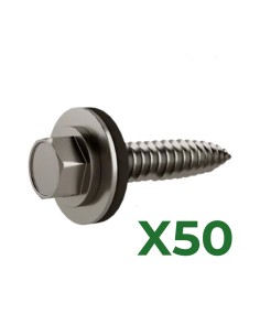 Juego de 50 tornillos autorroscantes bimetálicos de 6.0x27mm - VT0172