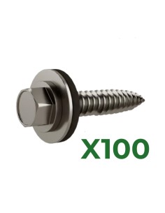 Juego de 100 tornillos autorroscantes bimetálicos de 6.0x27mm - VT0172