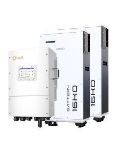 Système d'accumulation triphasé onduleur LV Solis 10kW lithium 32kWh 16k0