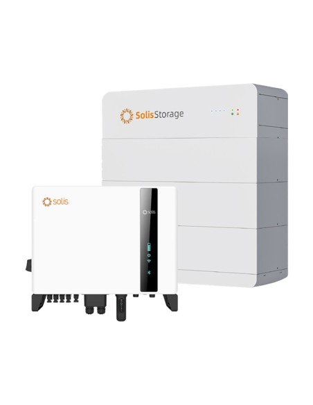 Système d'accumulation triphasé onduleur 8kW lithium 15kWh Solis FlexHome HV