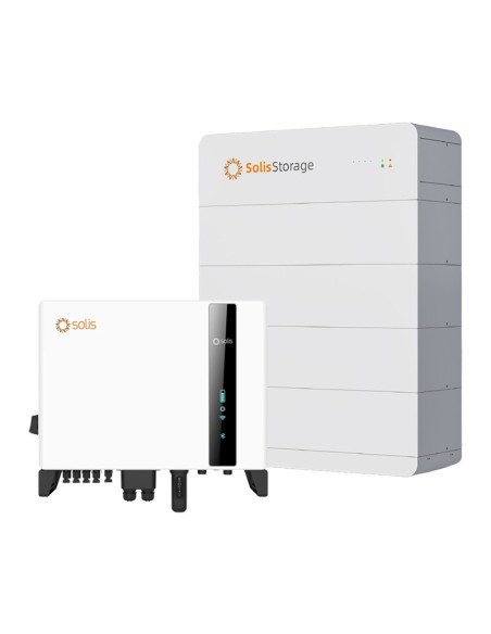 Sistema de acumulación trifásico inversor 8kW litio 20kWh Solis FlexHome HV