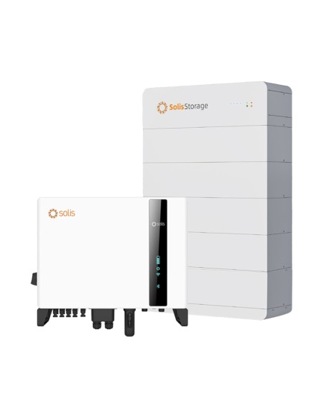 Système d'accumulation triphasé onduleur 10kW lithium 25kWh Solis FlexHome HV