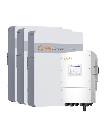 Système de stockage triphasé avec onduleur 15kW batterie au lithium 15kWh Solis IntelliHome-5 LV