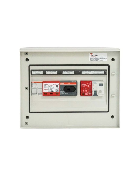 Cuadro de protección CA/CC monofásico 1 string 600V 25A