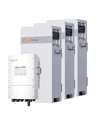 Sistema de almacenamiento trifásico inversor 15kW batería litio 30kWh Solis IntelliHome-10 LV