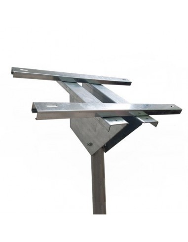 Soporte cabeza Palo la fijación de los paneles solares 10-20-30W fotovoltaicos