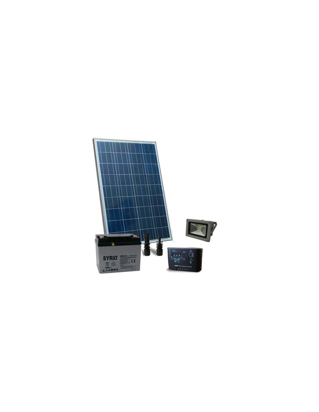 Solar Lighting Kit 80w 12v Outdoor 1xlighthouse Led 20w Batterie Solar Lighting Kit 80w 12v Outdoor With 1x Lighthouse Led 20w Photovoltaic